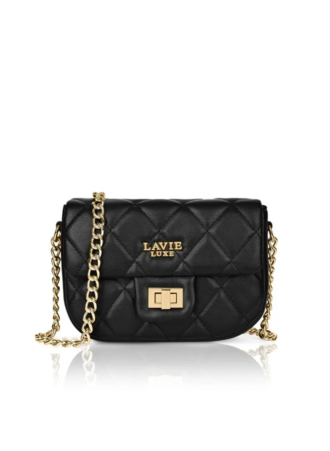 لافي حقيبة نسائية فاخرة شان  جلد أسود